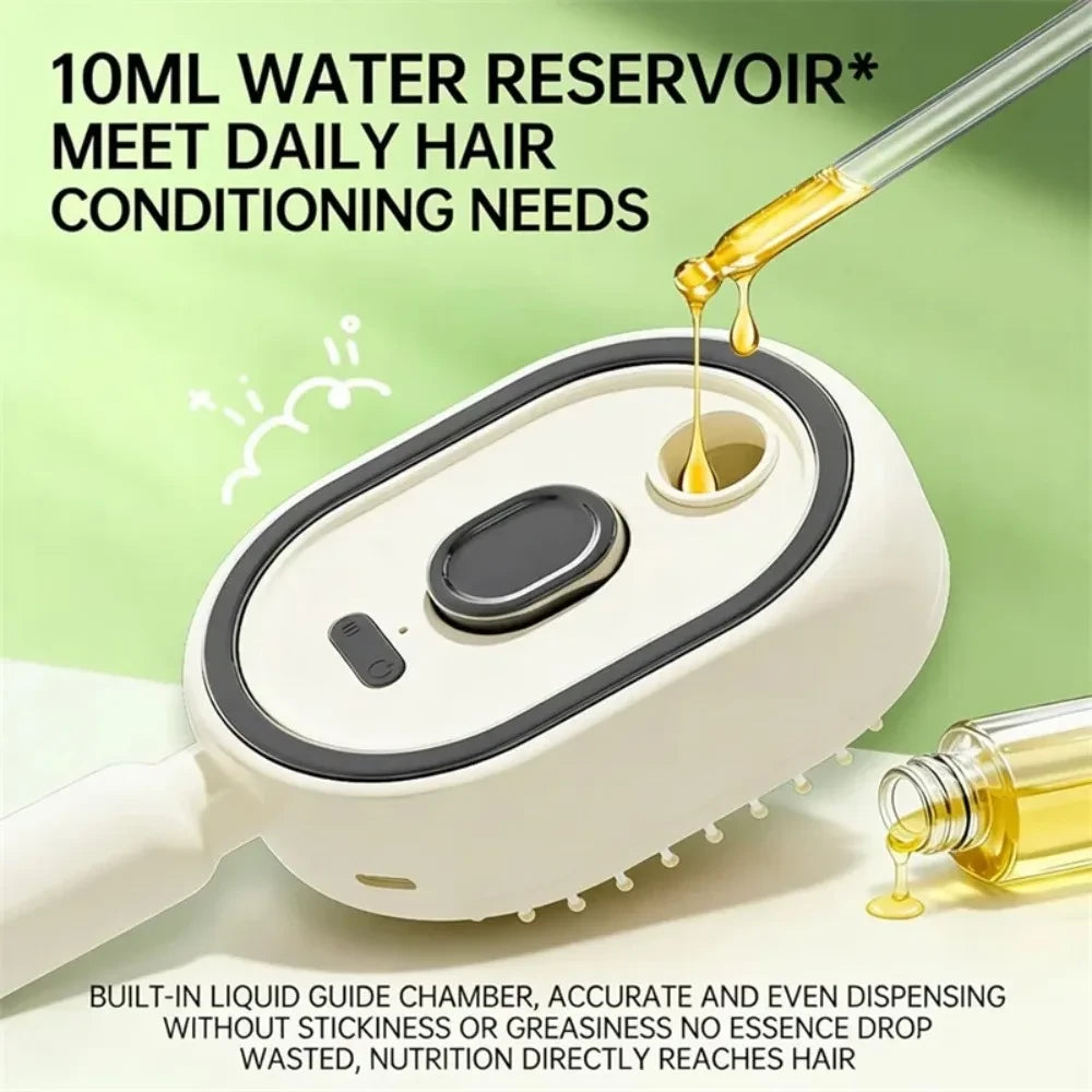 Steam Spray Scalp Massaging HairBrush