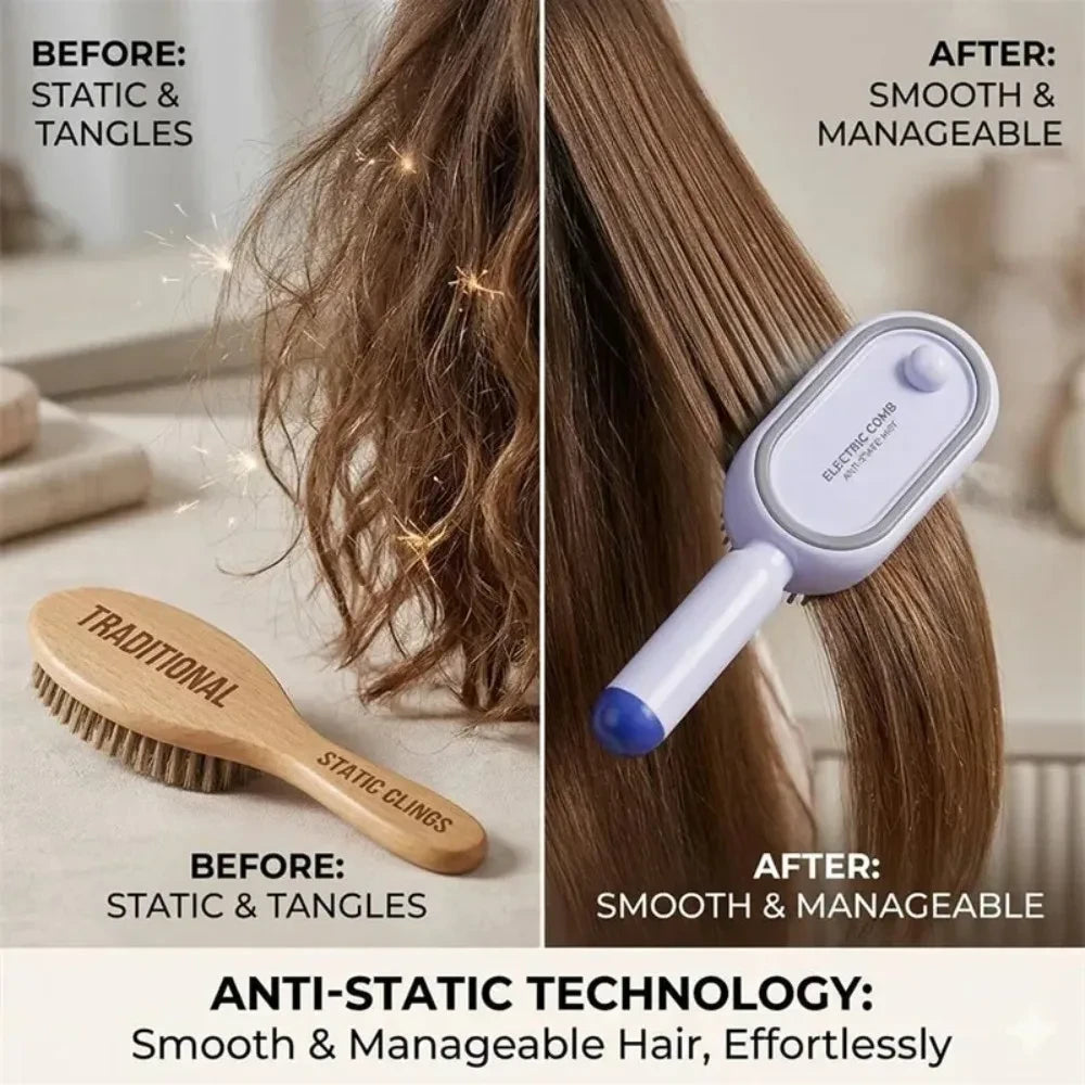 Steam Spray Scalp Massaging HairBrush
